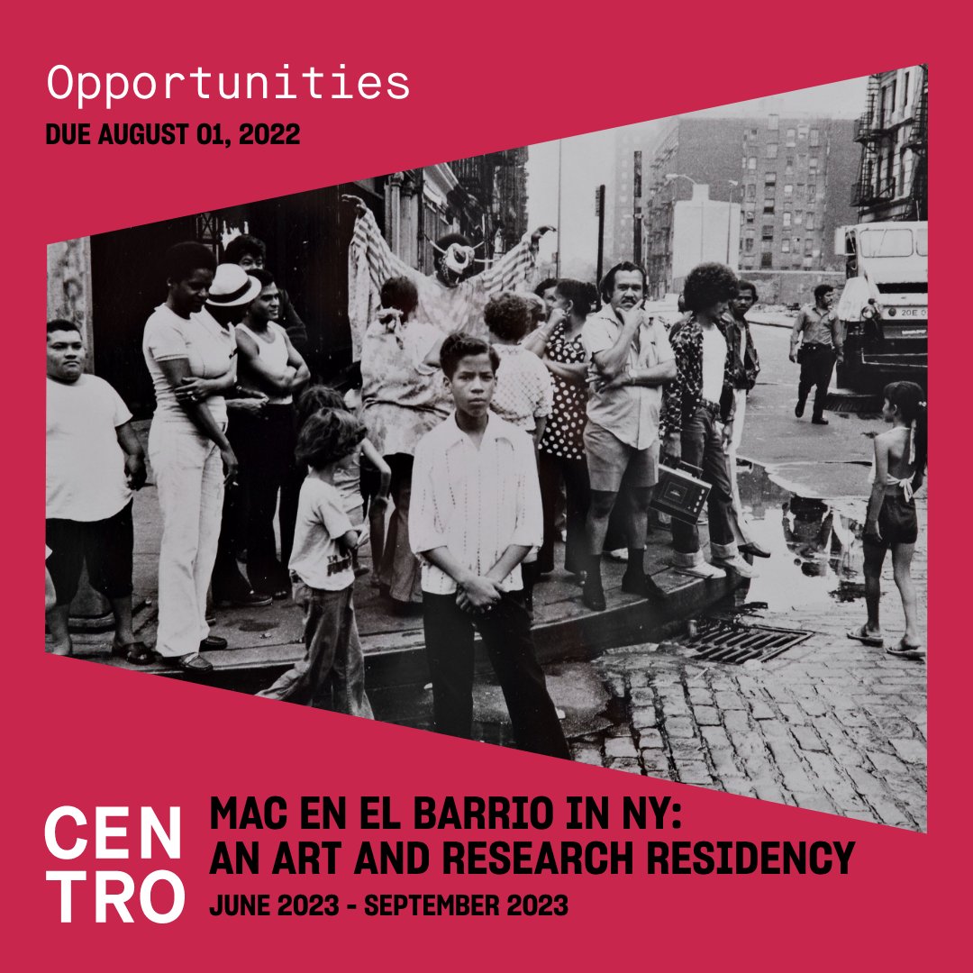 Only one week left to apply for the CENTRO &amp; <a href="/museomacpr/">Museo de Arte Contemporáneo de Puerto Rico</a> art &amp; research residency! The selected artist will receive a stipend of $10K and full access to CENTRO's archives.

For more information visit buff.ly/3MSO1QR

📸Máximo Colón. Fiesta de Loíza, 1971. Colección MAC