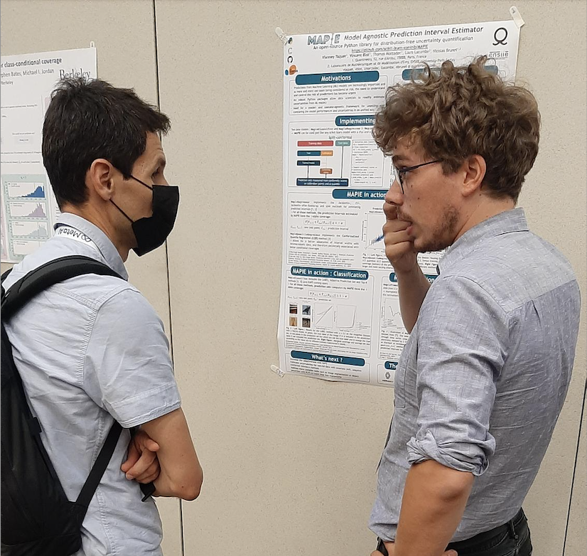 Quantmetry's tweet photo. Nos Quanters étaient à Baltimore pour présenter la librairie #opensource MAPIE 0.4.1. au workshop « Distribution-Free Uncertainty Quantification » de l'@icmlconf, dédié à la quantification des incertitudes en #machinelearning. Quelle fierté !
#IA #Data #MAPIE #Forecast #icml2022 https://t.co/erJvHt3sU2