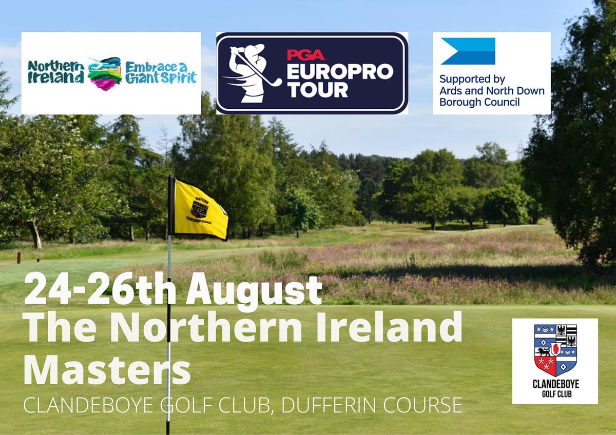 Free entry!⛳️ Tickets now released. Come and see some of Europe's finest up and coming professional golfers at the Northern Ireland Masters #nir @PGAEuroProTour event. @ANDborough @DiscoverNI Click on the link below to secure your tickets. ticketsource.co.uk/ClandeboyeGolf…