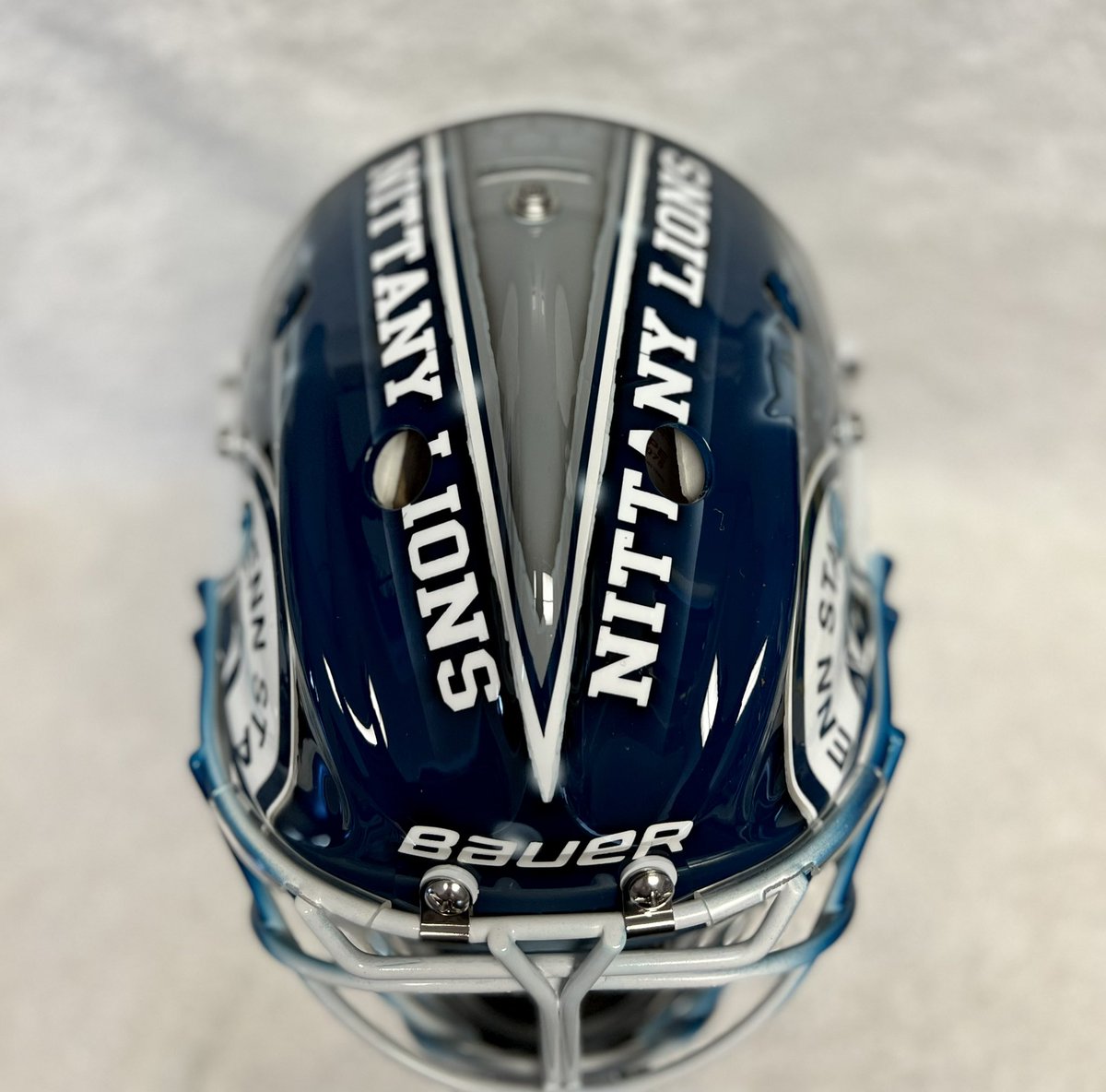 HelmetHead_D's tweet image. Heading home today is @Jbothun @PennStateWHKY mask. Excited and great full for the opportunity to paint for Penn State and want to wish Josie the best of luck this year!!! #NoWhiteBuckets #HHdFamily