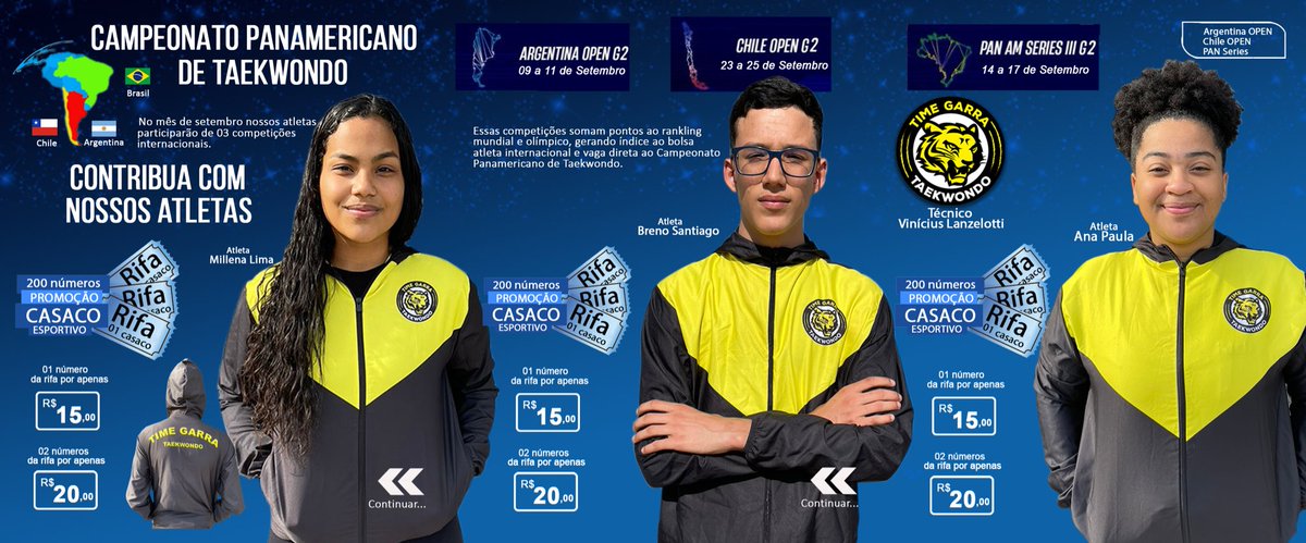garratkdteam's tweet photo. Estamos rifando uma peça do nosso novo agasalho corta-vento (resistente à água), em um designer super top para todos os momentos.
•200 números
1 Número - R$15
2 Números - R$20

Participe e concorra a esse lindo modelo e nos ajude a seguirmos em frente! 👊🏻🐯🥋
#ajudeumatleta https://t.co/bLpIuougsj
