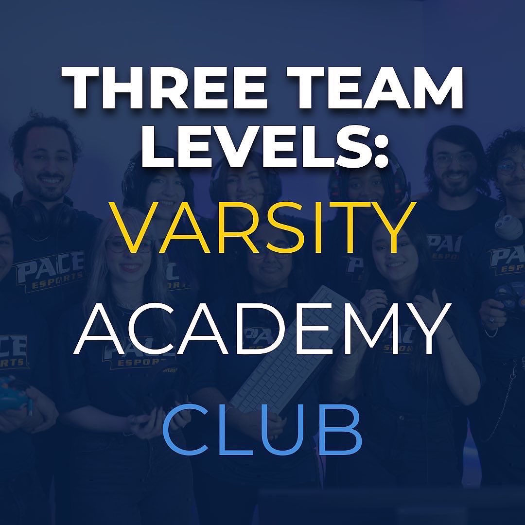 PaceUEsports's tweet photo. We are just under 3️⃣ weeks away from our 🙅‍♀️ no cuts, 💻 online tryouts! 

Can’t make tryouts? No problem! Contact Jcardillo@pace.edu for information on alternate tryouts! 

👇TAP👇for more information, or check out the LinkTree in our bio! 💛💙 #SetterPride #GoGetters https://t.co/WPy59kYeRT