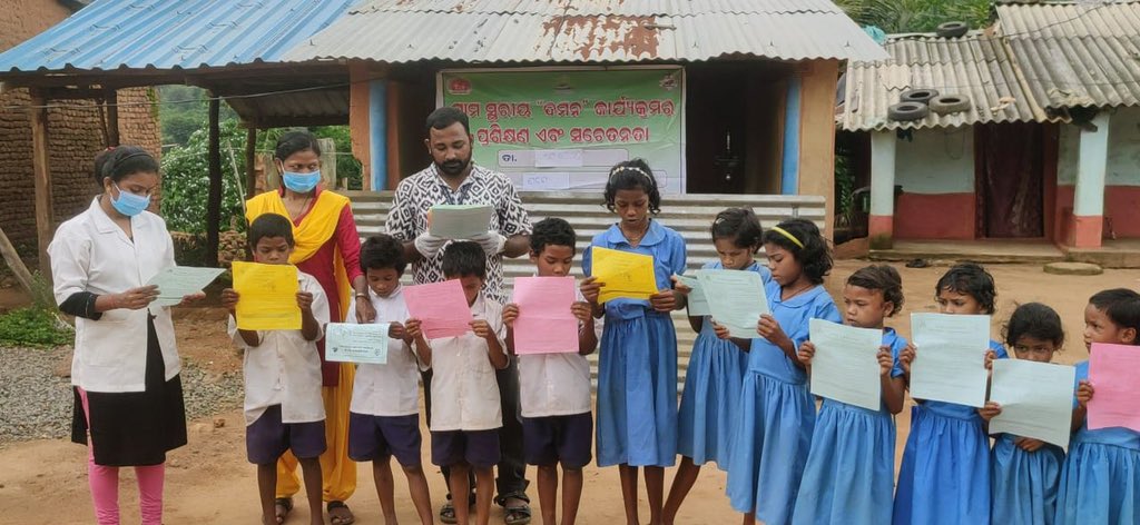 SambitBegray's tweet photo. @GanjamHealth @nhmodisha @Ganjam_Admin @HFWOdisha @ganjam_nvbdcp DAMaN Camps in the remotest villages of Patrapur Block, Ganjam, aiming at early detection and complete treatment of hidden cases &amp; bringing down the incidence of malaria in the region #OdishaCares https://t.co/UhvXeiZmCJ