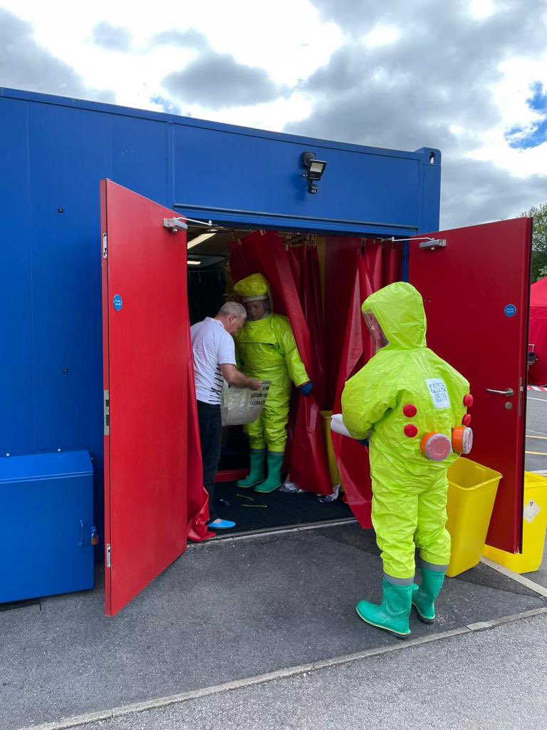 Sentinal_1's tweet photo. T -3 to Bury Care Org CBRN exercise under Operation Shadow, interesting data emerging from the series of exercises at NCA Salford & Oldham sites relating to decon efficacy and timings #CBRN #data #NCAEPRRU #ncashieldframework https://t.co/f5zR8Jf41I