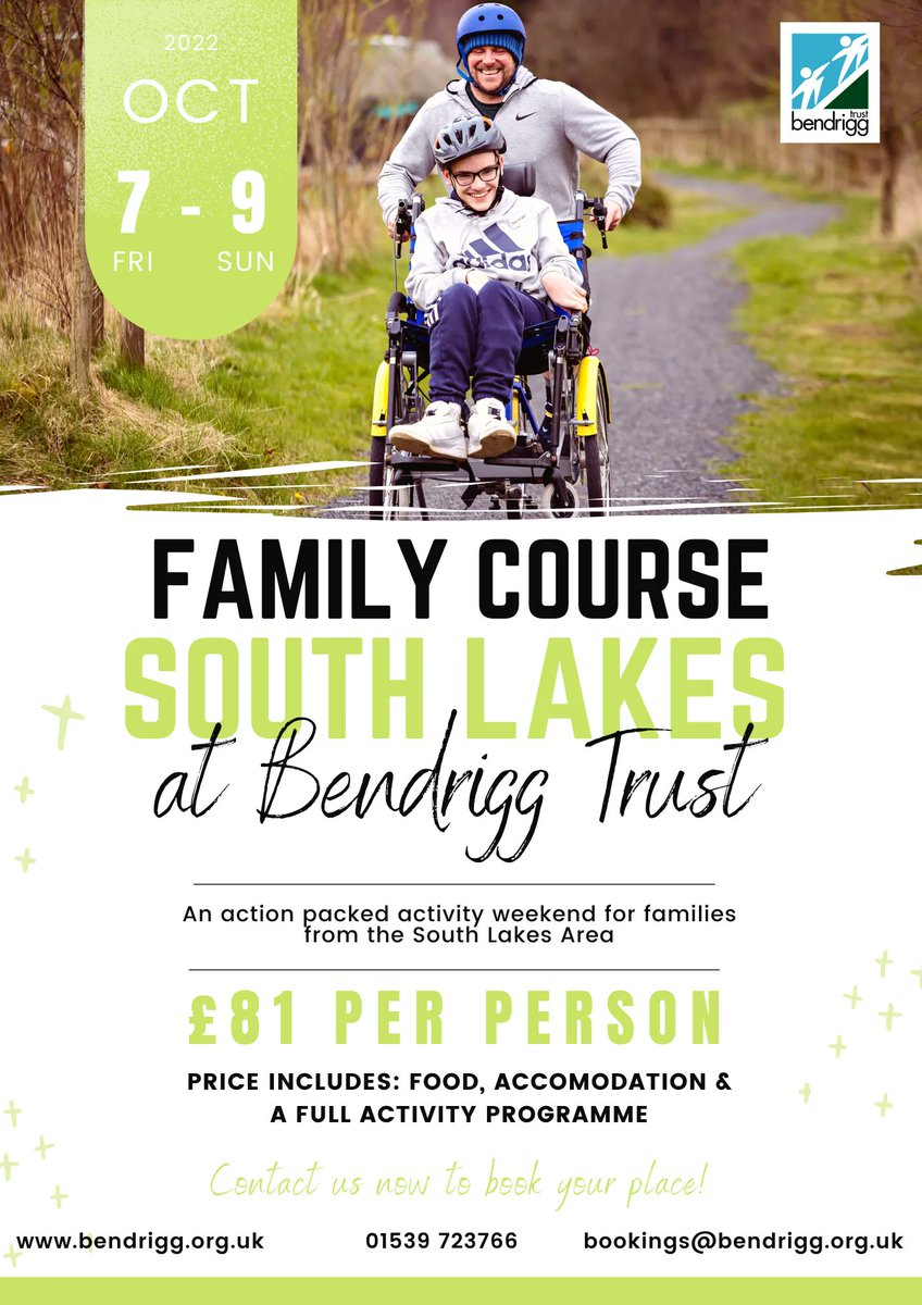 There are just 4 spaces left on our South Lakes Family Course! 
If you're interested in booking please get in touch with our team via email bookings@bendrigg.org.uk or call our office Mon - Fri 9-5 on 01539 723766
#southlakes #kendal #lakedistrict #adventureforall #lakeland