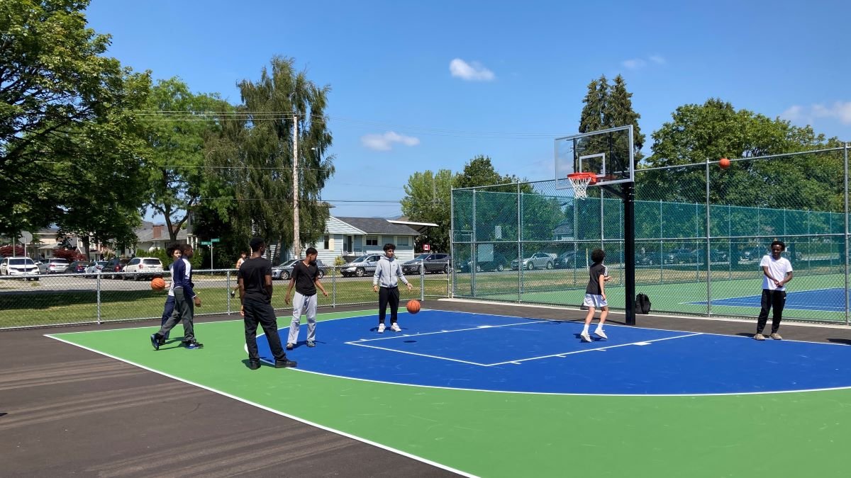 City of Burnaby on X: Check out the new basketball courts at