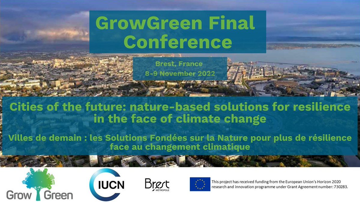 📢 Join our final event - Cities of the future: #naturebasedsolutions for resilience in the face of climate change🌱

Seize opportunities for learning, networking, and capacity building‼️

Register NOW here👉bit.ly/3PxezIN
Find out more here👉bit.ly/3cHYUYU
