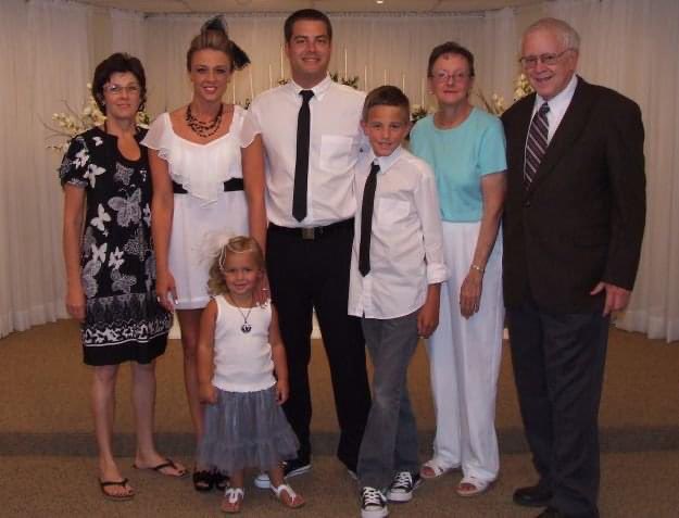 12 yrs ago today. 59 bucks. Our wedding. Everyone at the wedding is in this picture.