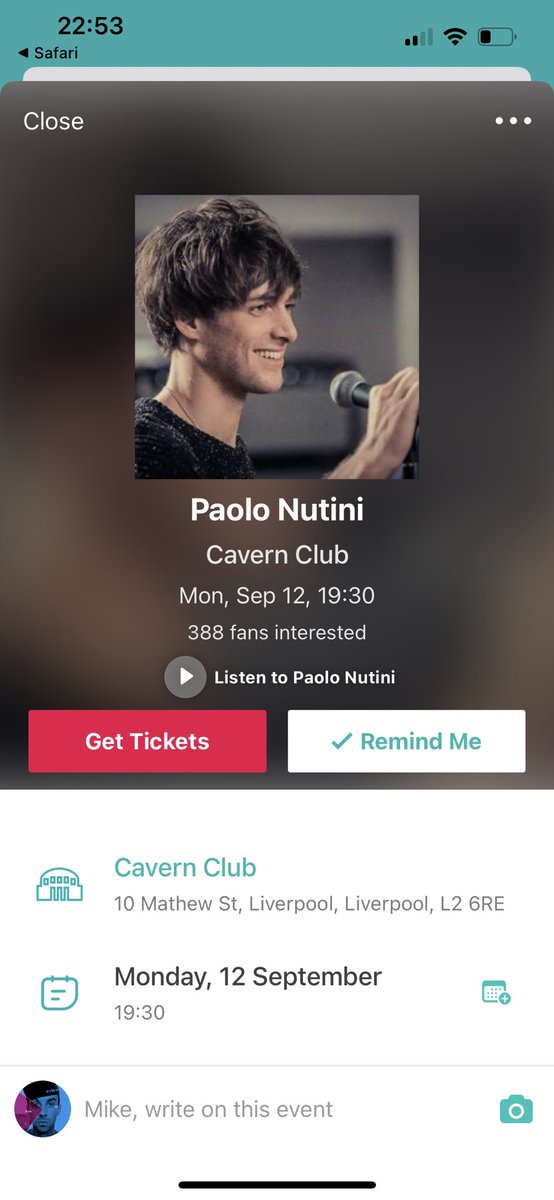 sass_michael's tweet photo. Nooooo!! How have I missed this @PaoloNutini. Gutted!!! https://t.co/aOCIoWclD8