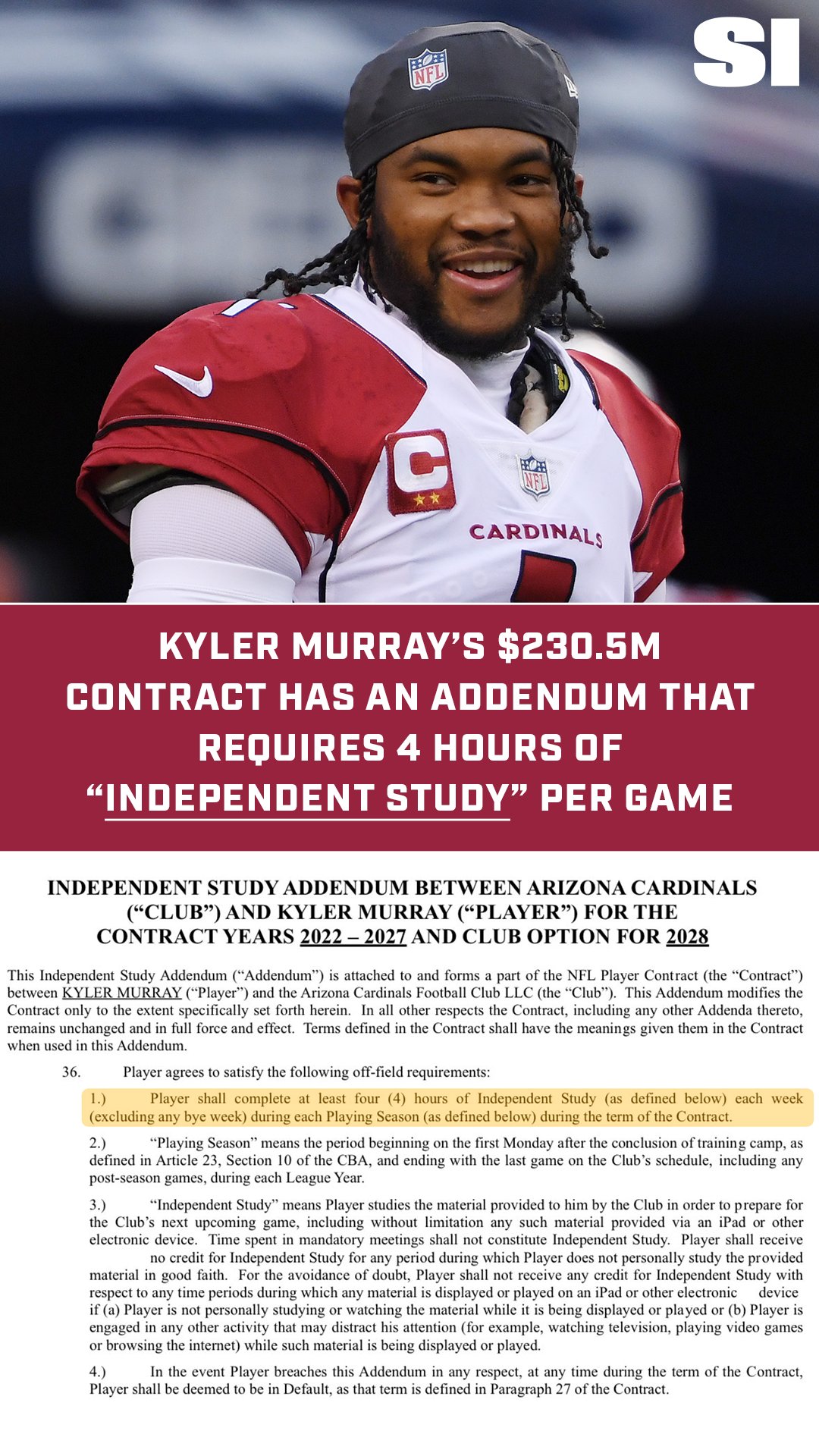 New Kyler Murray Contract Proposal Includes Height-Lengthening Surgery As A  Demand