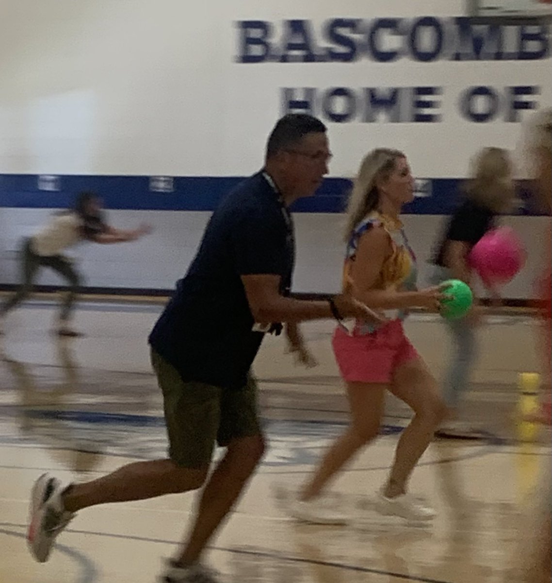 bascombbobcats's tweet photo. First day back for our faculty today! PTA provided a great start with breakfast, and we ended with a little team competition! #WeAreBascomb https://t.co/cIjMr7ks7r