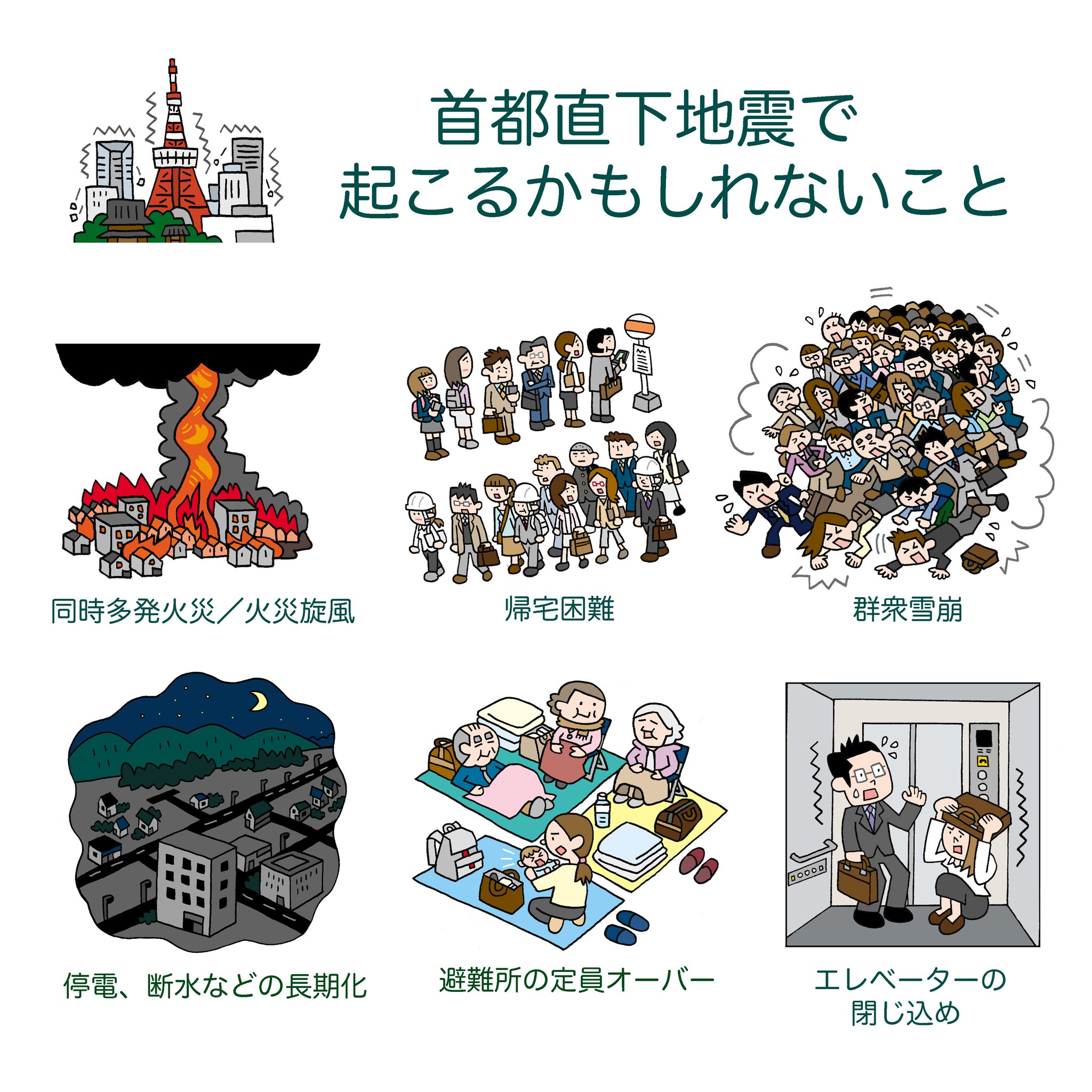 防災無料イラスト on X: 