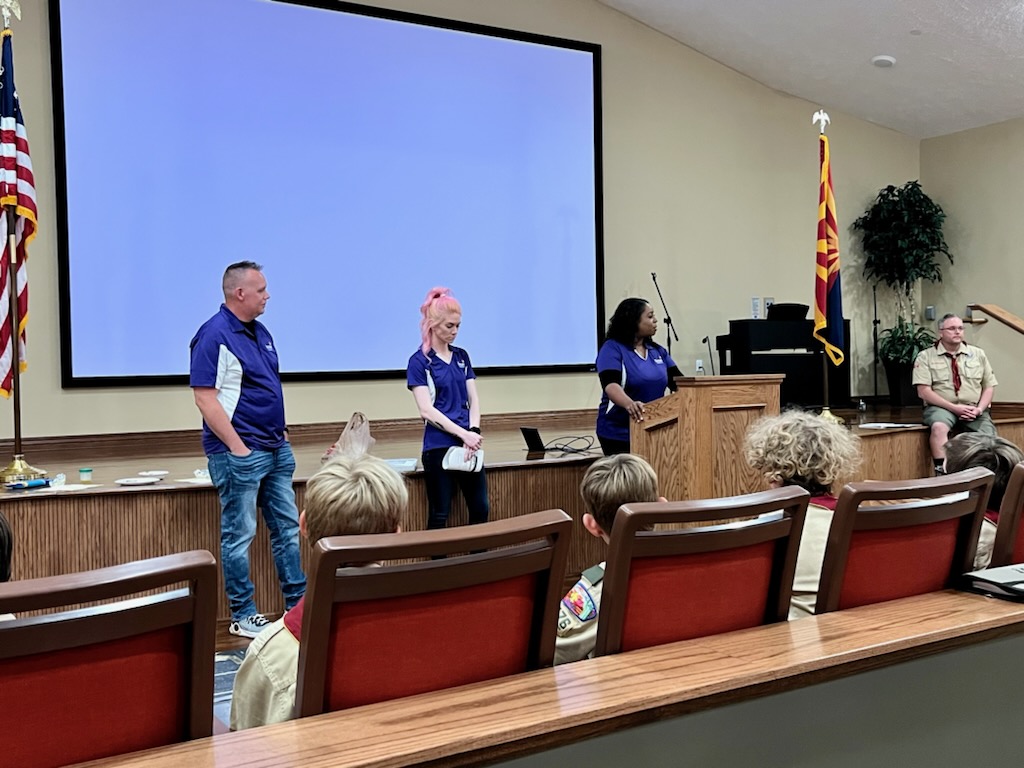 terroshealth's tweet photo. Last week, some of our awesome team members gave a Drug and Alcohol Awareness Presentation to a local Boy Scouts Troop right here in #Arizona. We love getting the chance to use our expertise and knowledge to educate others and help with early prevention. #InspiringChangeForLife https://t.co/Y7LscxEeMi