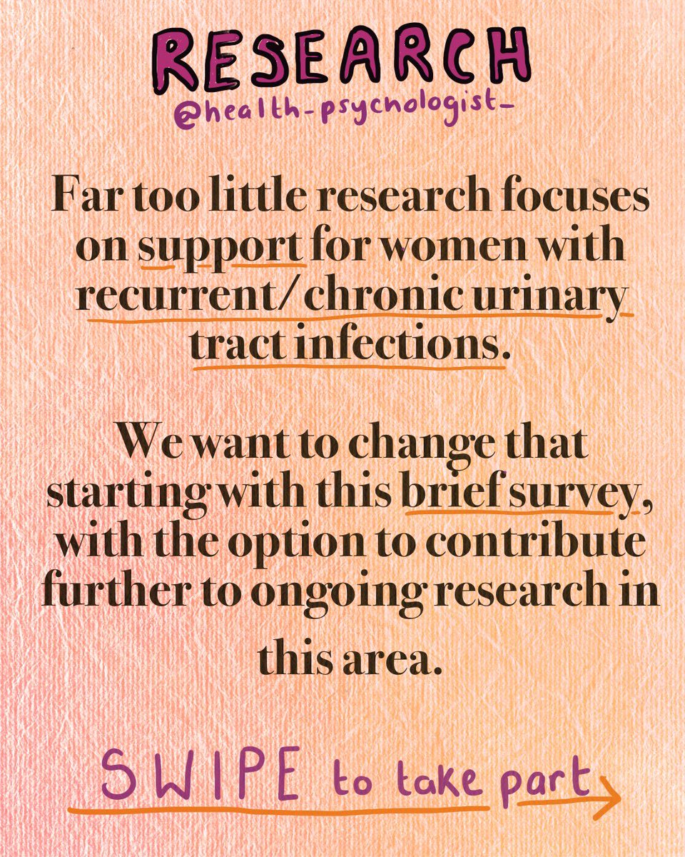 thehealthpsych's tweet photo. Weโre looking for women who experience now or have experienced in the past, recurrent/chronic urinary tract infections. This is a survey with an invitation for participants to also be involved in shaping future research in this area. https://t.co/ZPXKo4Jwgb https://t.co/zmqKKo2TQj