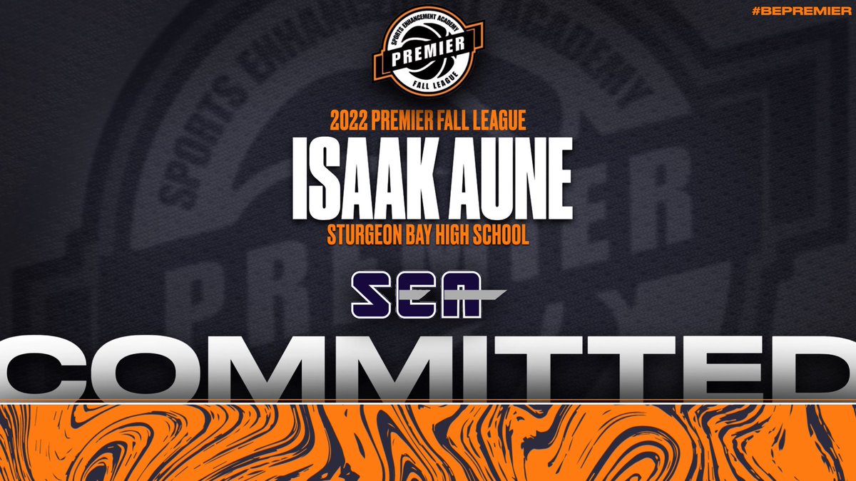 FallPremier's tweet photo. We are excited to Welcome Isaak Aune (@IsaakAune) from Sturgeon Bay High School to Session I of the 2022 Premier Fall League at @SEAFacilities!

Register HERE: https://t.co/OWsMBixGC3…

#BePremier https://t.co/49BDNiK7Wj