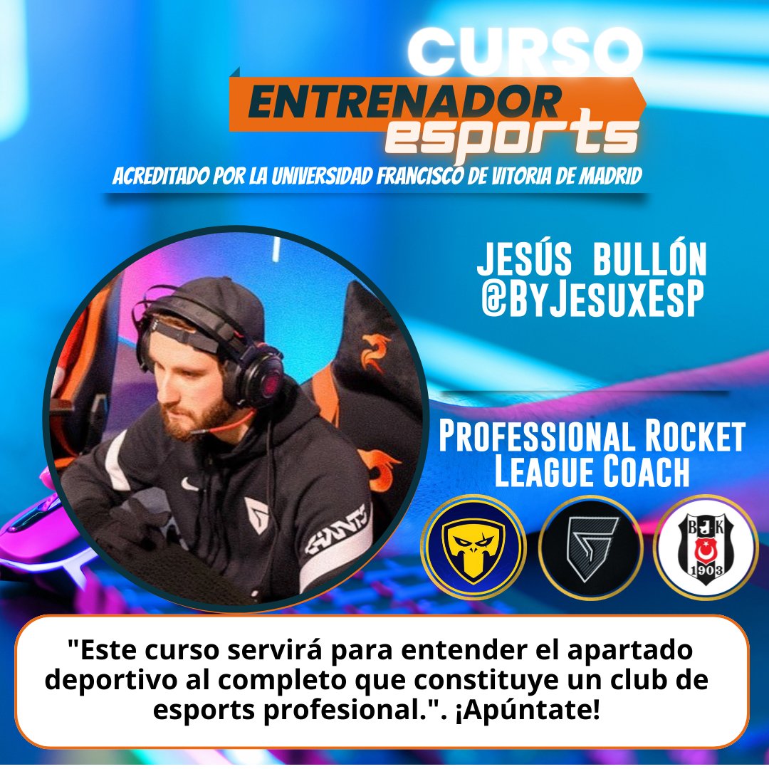 💣 Conviértete en Entrenador Acreditado de eSPORTS en #LOL, #FIFA22, #ROCKETLEAGUE, #nba2k22 ..  ✅En solo 6 meses  ✅ con acreditación universitaria de la @ufvmadrid ✅  bolsa de empleo profesional Infórmate en sportcoach.es Plazas limitadas. Inicio 9 de septiembre.