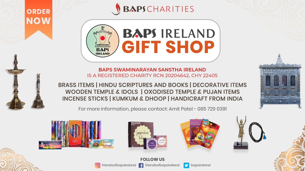 bapsireland's tweet photo. @BAPS Ireland (A Non-Profit, Registered Charity) is very delighted to inform you that below products are now back in stock in our Dublin centre.
Order Now: https://t.co/b5OqG3Bm1p https://t.co/2TDRfWYbUp
