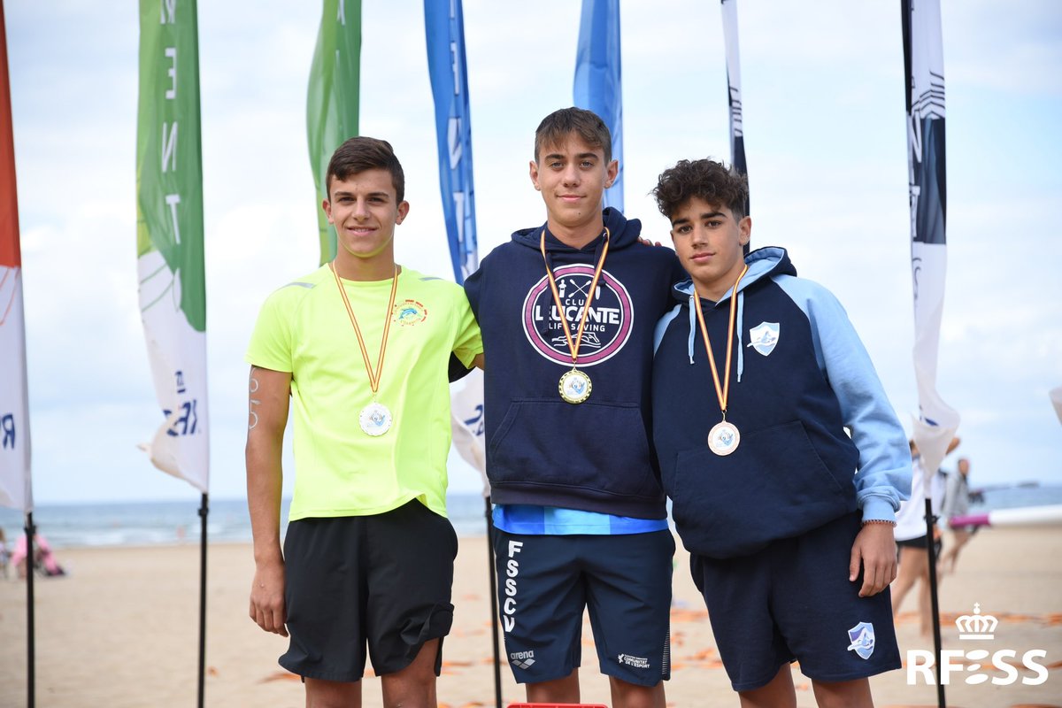 #SySCastroUrdiales22 | MEDALLERO 1/3
Medallero de la primera jornada XXXIV Campeonato de 🇪🇸 Juvenil y Junior de Verano de Salvamento y Socorrismo celebrando en la Playa de Oriñón, #CastroUrdiales. #salvamentoysocorrismo