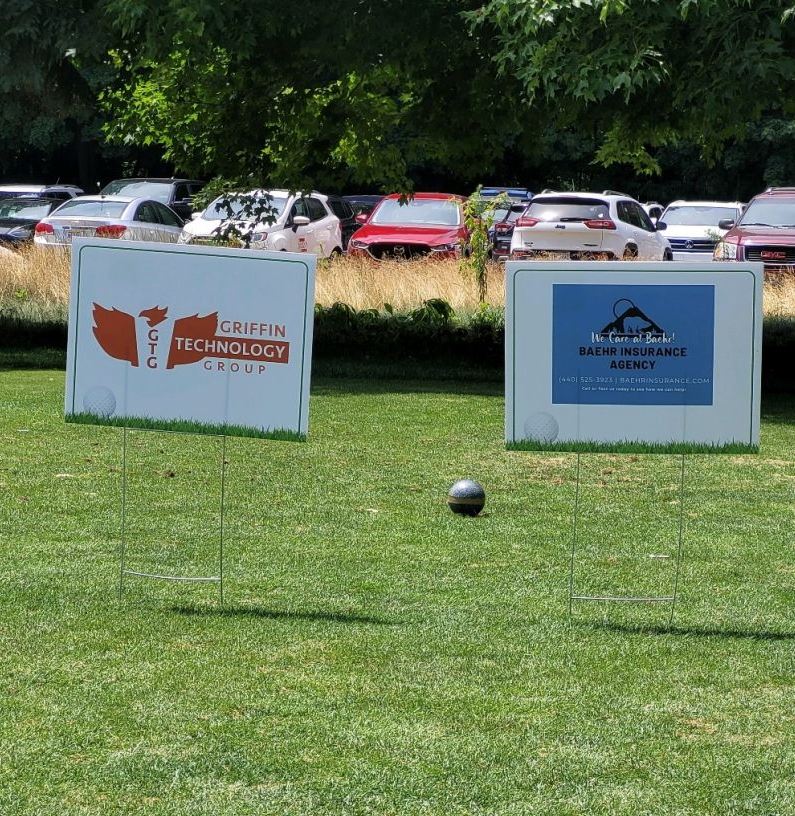 FASTSIGNS of Mentor is your go to place for corrugated Plastic sponsor signs. #golfsponsor signs #fastsignsmentor @mentorchamber