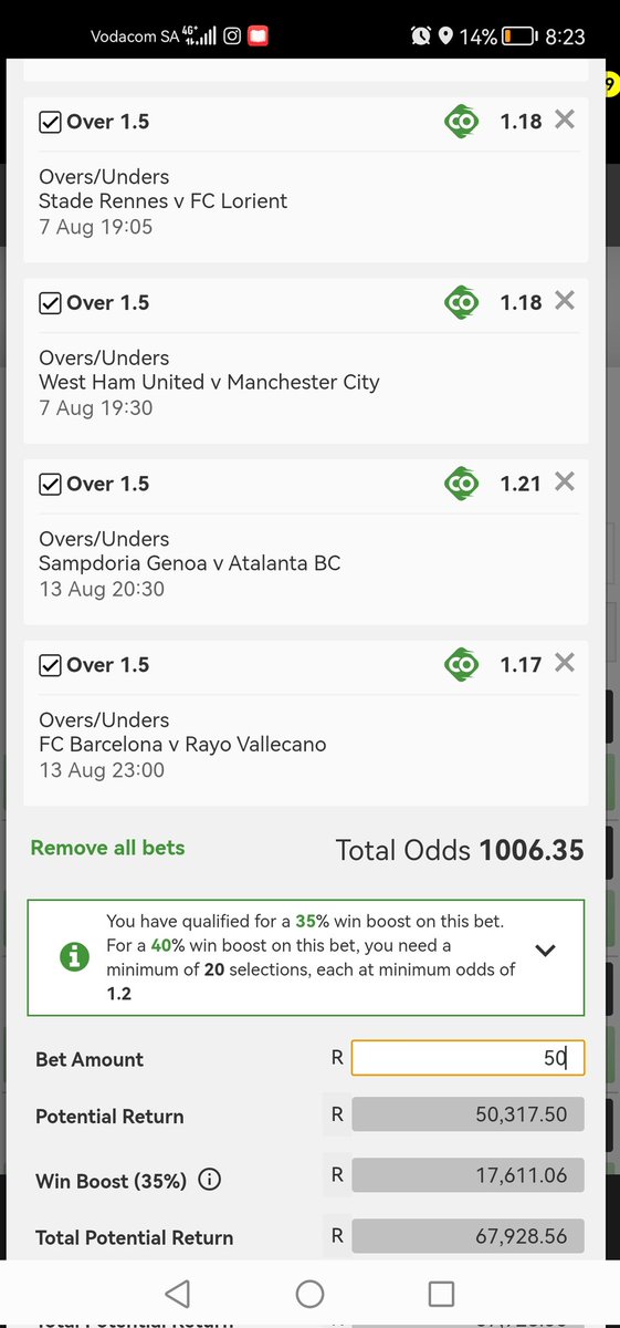 Twince8l_M's tweet photo. Over 1.5 39 legs 🚆 dropping tomorrow 1k odds 😅😅sayophahla 😅😅 https://t.co/m2TZZ6cY30