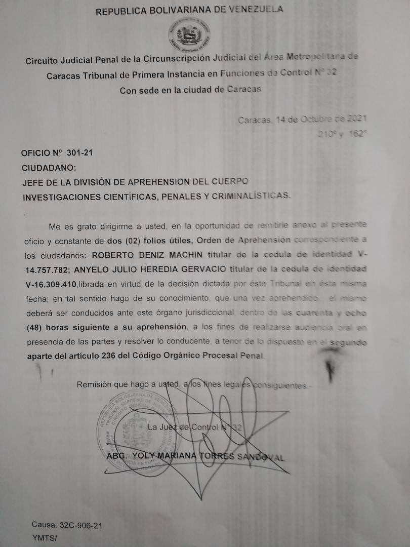 @RoiLopezRivas

2. Highlight that one of your employees has an arrest warrant for incitement to hatred. He is a fugitive from Venezuelan justice. #FreeAlexSaab

@SecBlinken @Cartajuanero
@UN @NoticiasONU @LaylahTellezP
@AnibalGarzon @VanessaOrtizz
Hobi