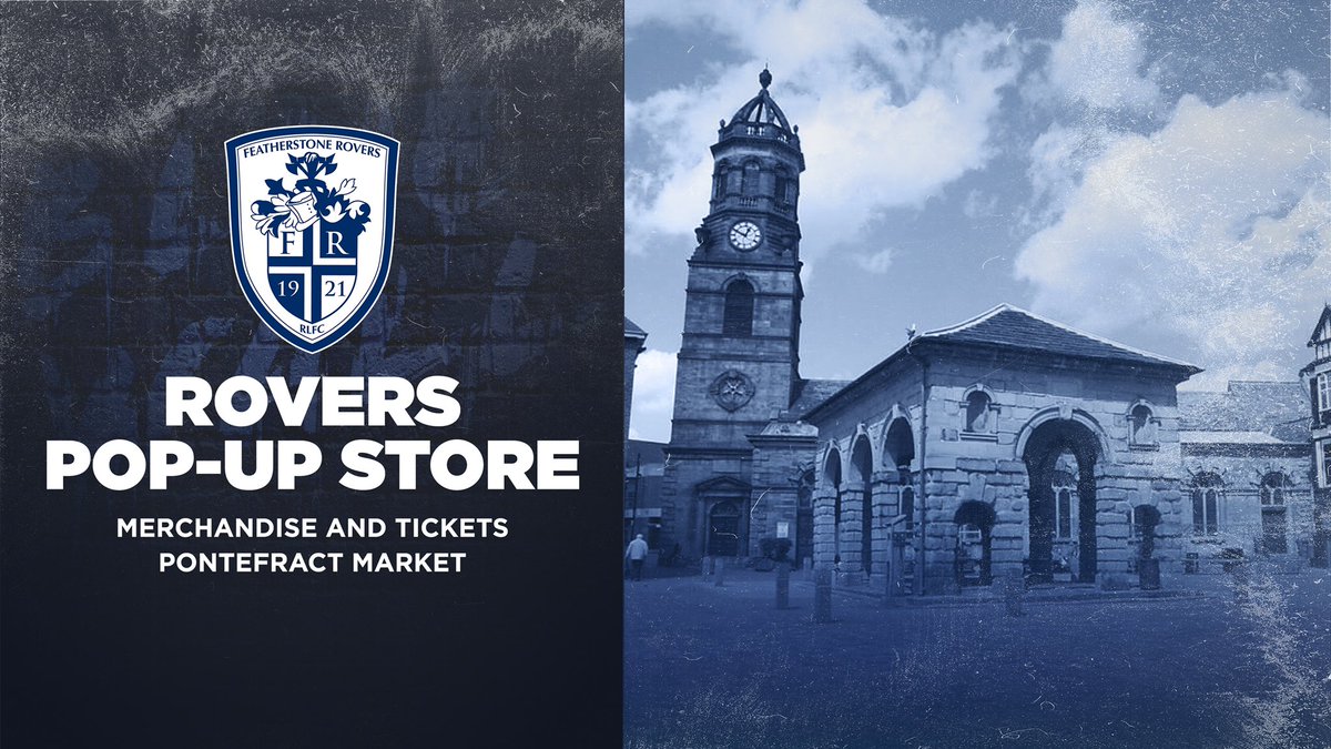 FevRoversRLFC's tweet photo. ☀️ 𝘽𝙇𝙐𝙀 𝙒𝘼𝙇𝙇 𝘽𝘼𝙎𝙃 𝙏𝘼𝙆𝙀𝙊𝙑𝙀𝙍

The Blue Wall are set to take over Headingley this Saturday as we lead on sales for this weekend’s #SummerBash2022!

Gear up for Saturday by visiting our Pop-Up Rovers Store at Pontefract Market this Wednesday.

#UTR | #BlueWall https://t.co/Z4PqJSm4EK