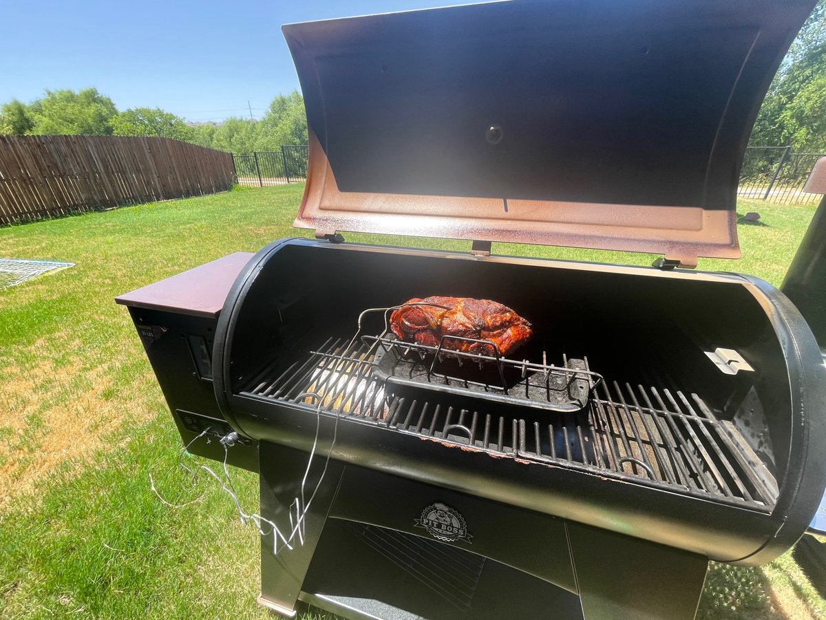 A minor perk of working from home - smoking [of the cooking variety] is acceptable.