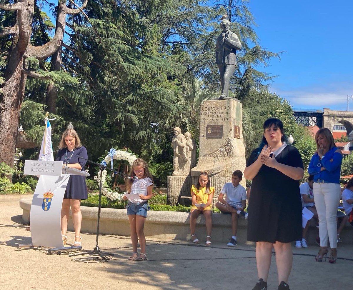 Acto institucional do Día de Galicia en Redondela.

#DíadeGalicia #25deXullo #Redondela #inclusión #accesibilidade #enlinguadesignos