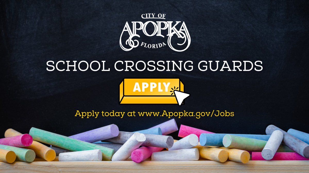The City of Apopka is currently hiring part-time school crossing guards for the upcoming 2022/2023 school year. To learn more and apply today, visit our Job Opportunities page at Apopka.gov/Jobs. #CityofApopkaFL #CrossingGuards #SchoolCrossingGuards <a href="/CityofApopkaFL/">City of Apopka</a>