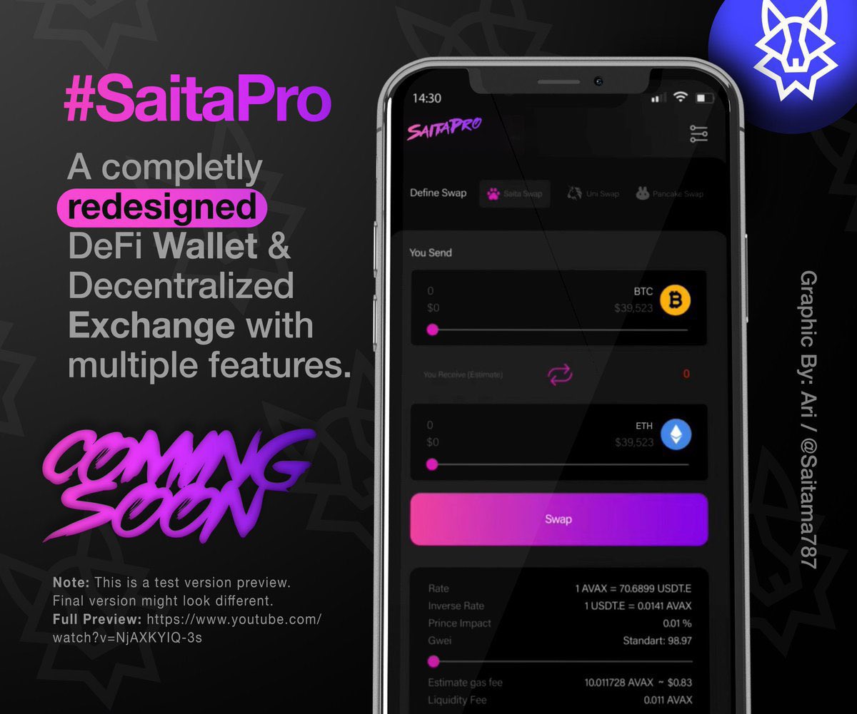 <a href="/CertiKCommunity/">CertiK Skynet</a> The history is going to be made this week once #SaitaPRO is launched! 🚀🚀🚀🚀 Future of decentralised Finance ❤️