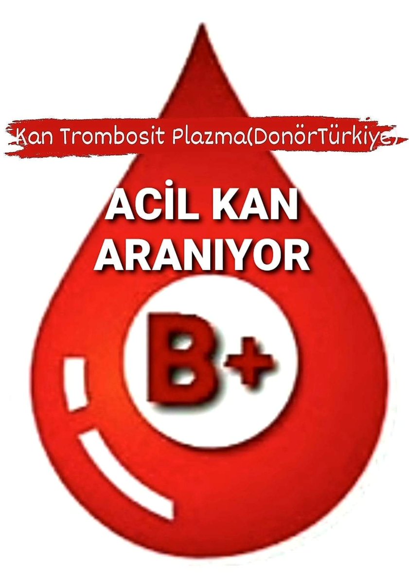 DonorTurkiye's tweet photo. #İstanbul Göztepe Medikal Park Hastanesi'nde ilik nakli olan Osman Yekta Duran için #acil B Rh(+) veya (-) #trombosit ihtiyacı vardır. Kanlar,  hastane kan merkezi veya Kartal ve Zeynep Kamil Kızılay'da verilebilir
05355763309 @_Kaptan1_GUL_53 @85Frederick @ahbapacil https://t.co/PdrDAQArBm