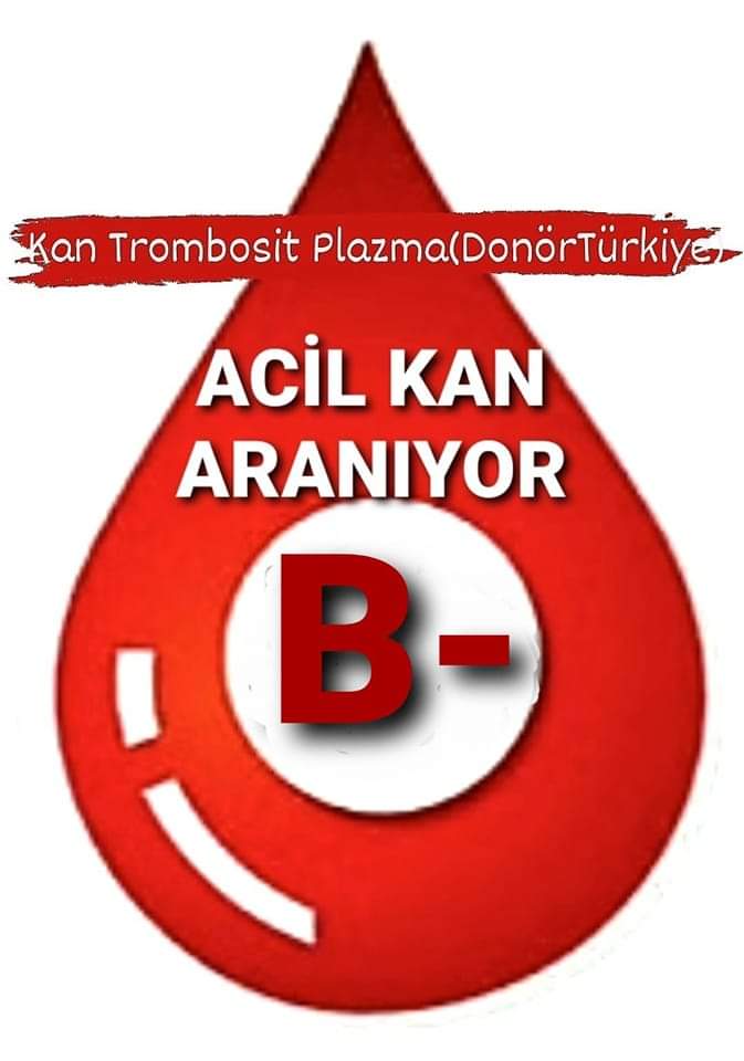 #İstanbul Göztepe Medikal Park Hastanesi'nde ilik nakli olan Osman Yekta Duran için #acil B Rh(+) veya (-) #trombosit ihtiyacı vardır. Kanlar,  hastane kan merkezi veya Kartal ve Zeynep Kamil Kızılay'da verilebilir
05355763309 @_Kaptan1_GUL_53 <a href="/85Frederick/">Frederick Çakmaktaş</a> @ahbapacil