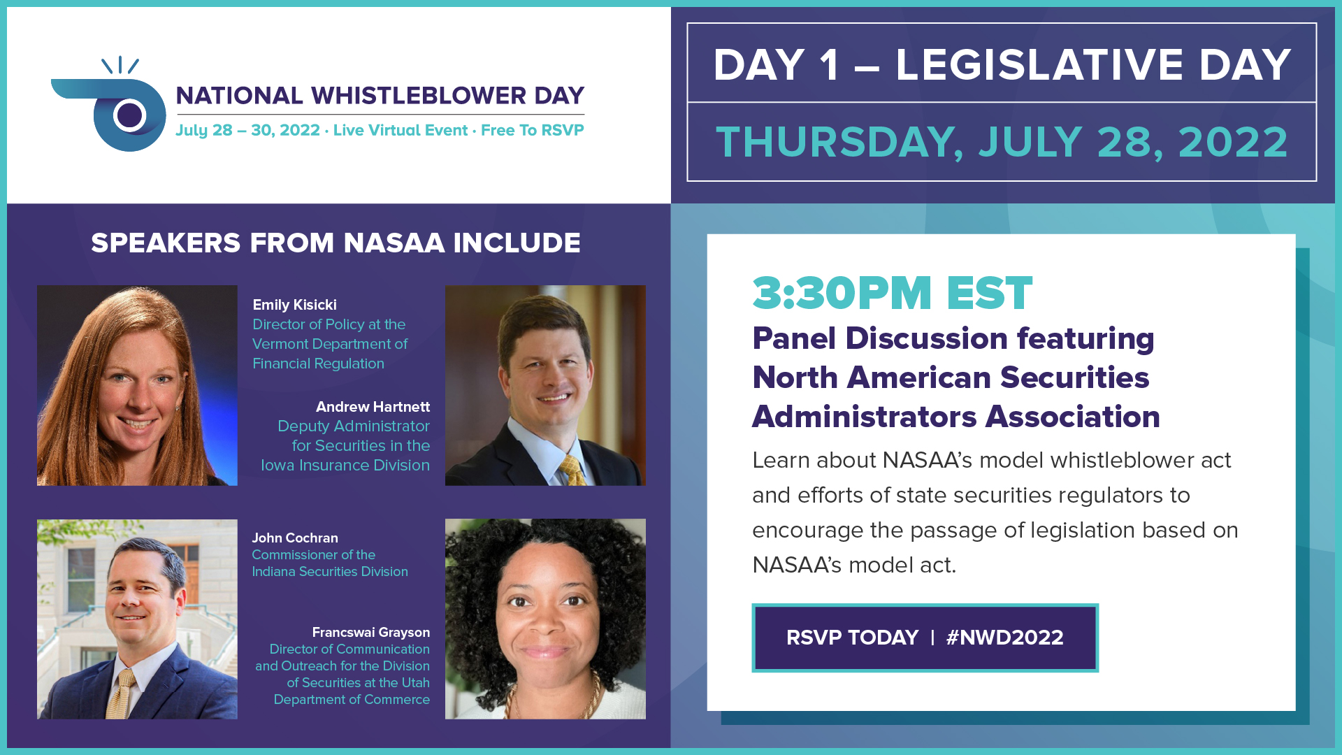 NASAA on Twitter "Four state securities regulators representing NASAA