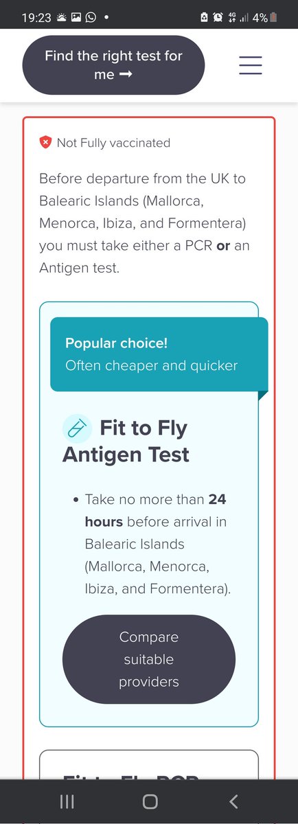 staceymariesms's tweet photo. @STN_Airport 

Hey can I fly to Magaluf on the antigen fit to fly or will it have to be the pcr please? 

#Stansted https://t.co/EikeawcR49