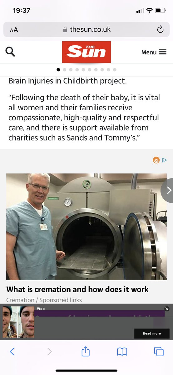 harriet_bolt's tweet photo. @ellie_henman the ads on this article are not very sensitive. Any chance they could be updated? @tommys https://t.co/ggzjjiKmRd