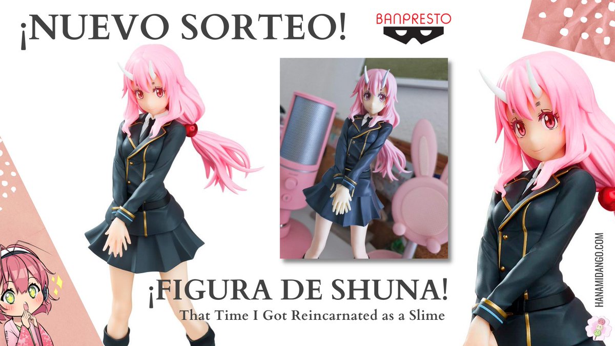 HanamiDangos's tweet photo. 🎁 ¡NUEVO SORTEO! 🎁 

💙 ¡Consigue una FIGURA de Shuna de 'TENSURA (el anime del Slime)'! ¡Participar es MUY fácil! 👇🏻

1️⃣ Sigue a @banprestospain y a @HanamiDangos.
2️⃣ RT al tweet + menciona a 2 amig@s.

🗓 Finaliza el 01/7/22. ¡Mucha suerte! 🍀

#sorteo #tensura #shuna #figura https://t.co/fV8QCPSjrz