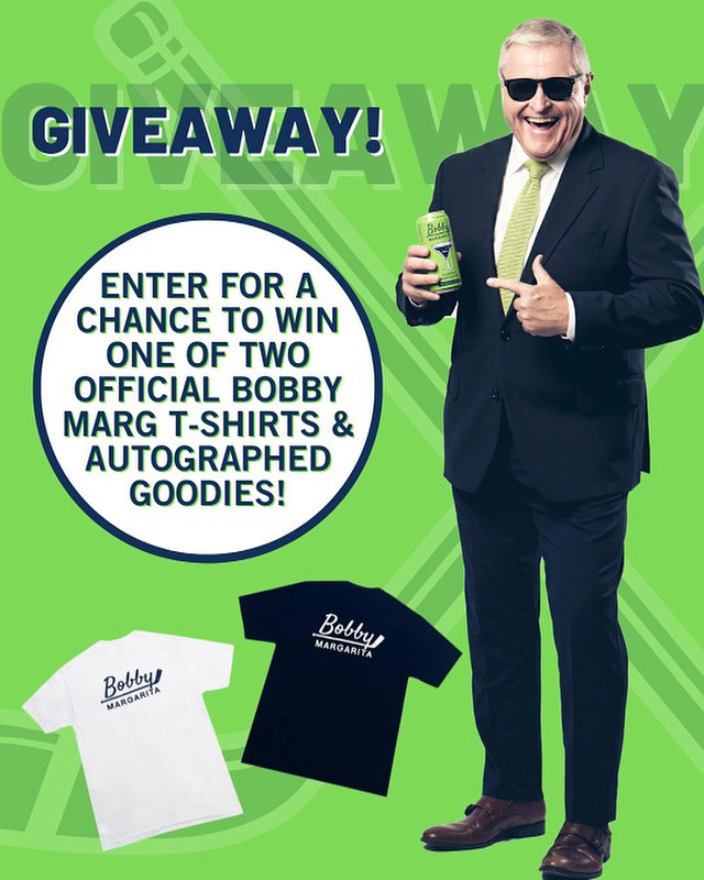 BobbyMargarita1's tweet photo. Do you want to win the ULTIMATE Bobby Margarita prize pack? Take a shot at this giveaway with 1 of 10 chances to win🏒

How to enter 👇
💚 Follow @BobbyMargarita1 
💚 Like and RT this!
💚 Reply in this thread with your best Bobby Margarita photo!
💚 Bonus entry: follow us on IG! https://t.co/5GNsHIBmwb