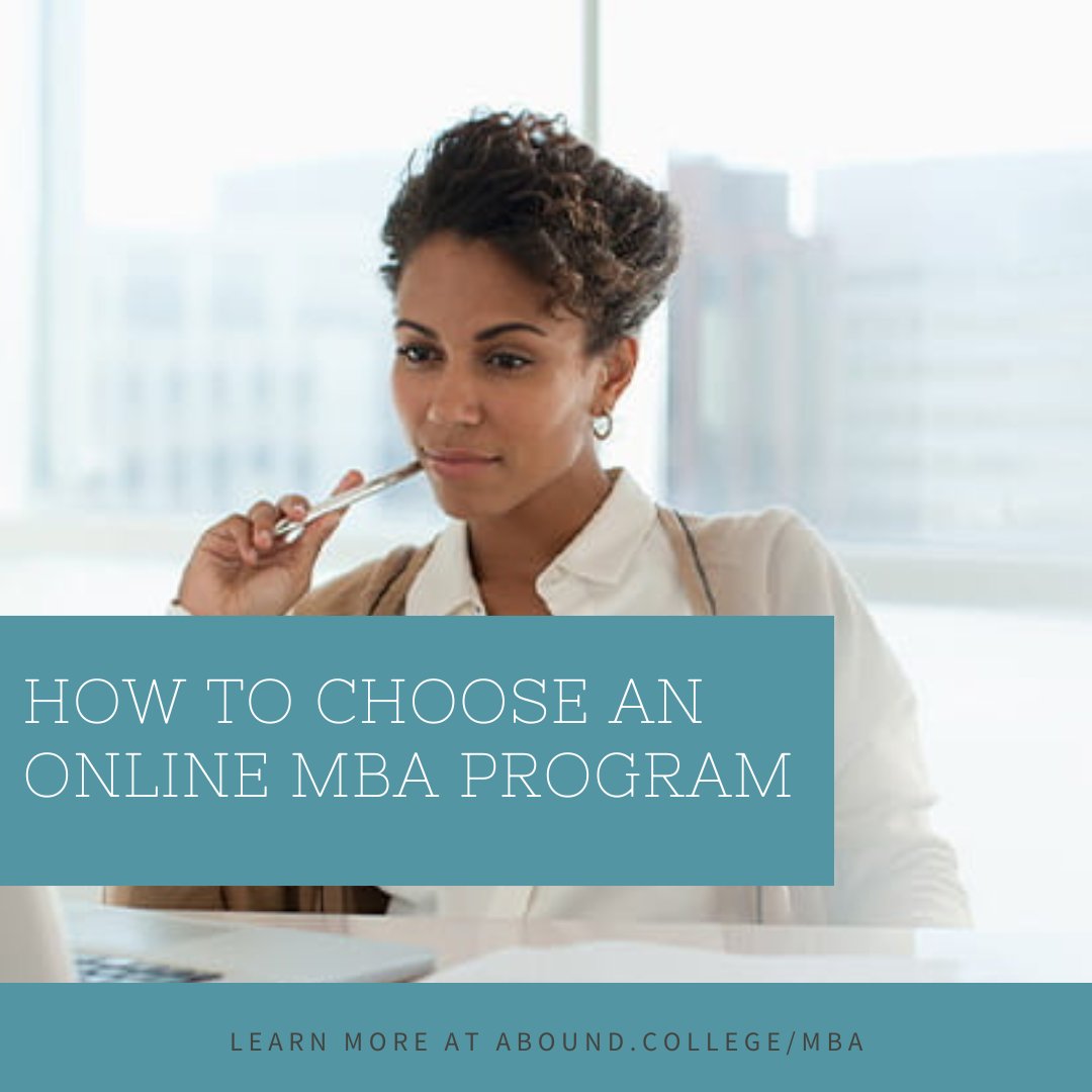 Enrolling in an MBA program is a great way to advance your career, increase your salary potential, and enhance your business and leadership skills. Read on to learn more about how to choose an online MBA program. 

abound.college/mba/advice/how…