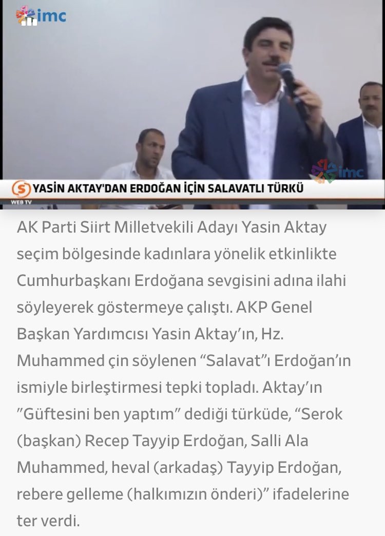 GERÇEKTEN İÇİNİZDE BİR MÜSLÜMAN VARSA BU SÖZLER KARŞISINDA ŞİRK İÇİNDEKİ PARTİDEN ACİLEN UZAKLAŞMIŞ OLMASI GEREKİR. BU ŞARTLARDA PARTİDE KALANLAR SÖYLENEN SÖZLERİ KABUL ETMİŞ DEMEKTİR. GERÇEKTEN MÜSLÜMAN OLANLARIN YARATICISI ALLAH SİZİ NASIL BİLİYORSA ÖYLE YAPSIN. #ÜlkemHarapOldu