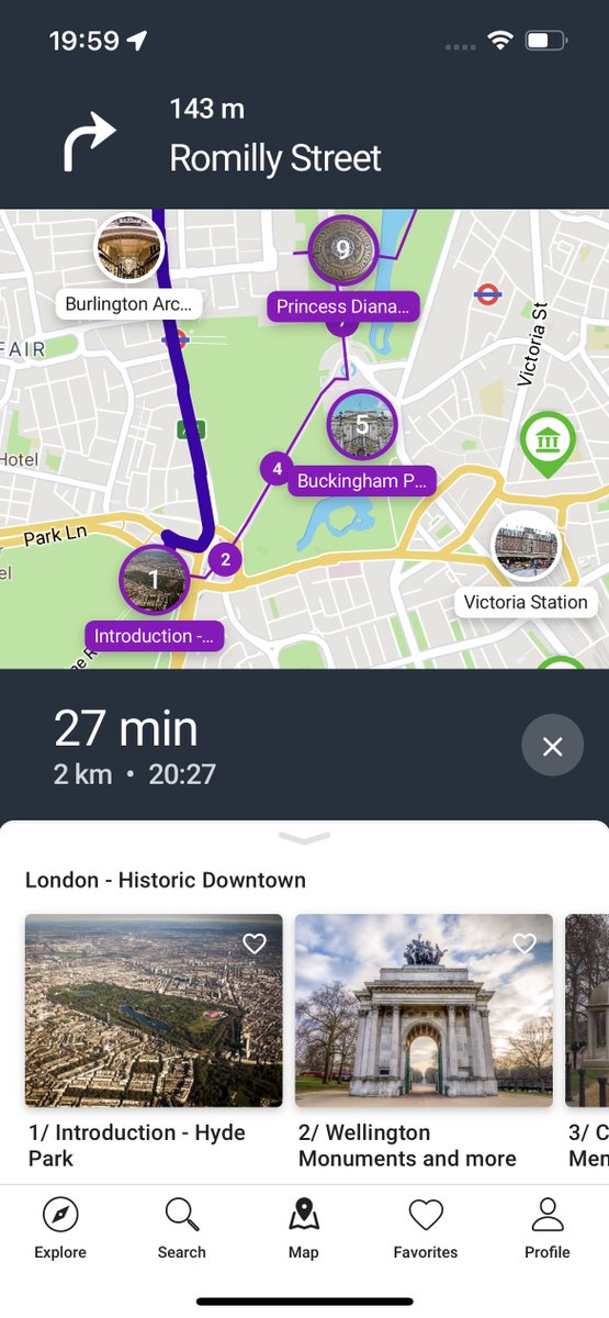 DamianCatanzaro's tweet photo. Me recomendaron una app que se llama SmartGuide y me pareció una genialidad para cuando viajan y no tienen muy claro que recorrer. En la app seleccionas tours y te genera una ruta. Y cada punto de la ruta tiene un audio explicándote cosas de ese lugar. 100% recomendada. https://t.co/dvt2YBlHu2