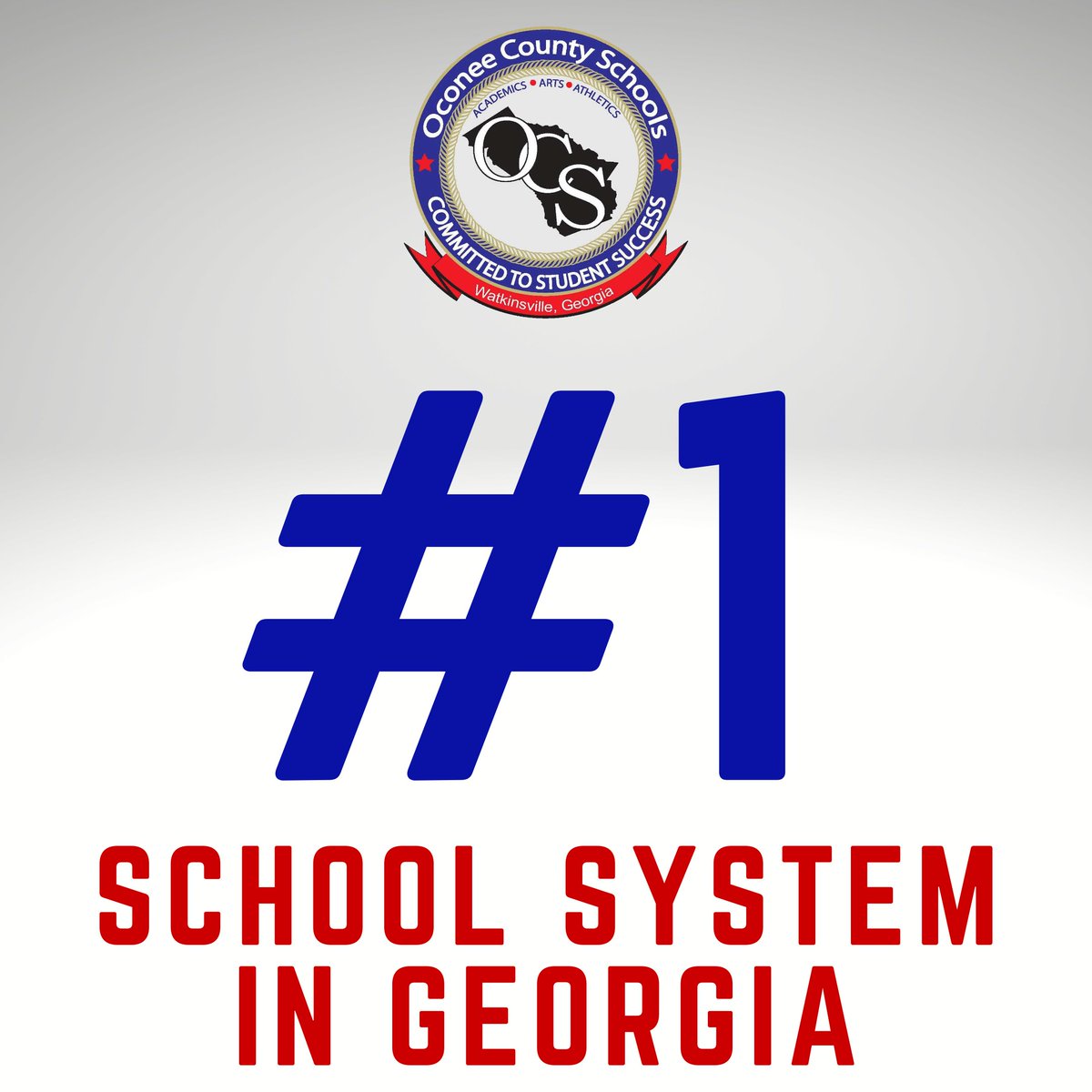 Oconee County Schools has been ranked the #1 school system in Georgia, following the release of Georgia Milestones results. On 18 of the state assessments, OCS ranked in the state's top 10. We are #oconeestrong! More info: oconeeschools.org/milestones2022