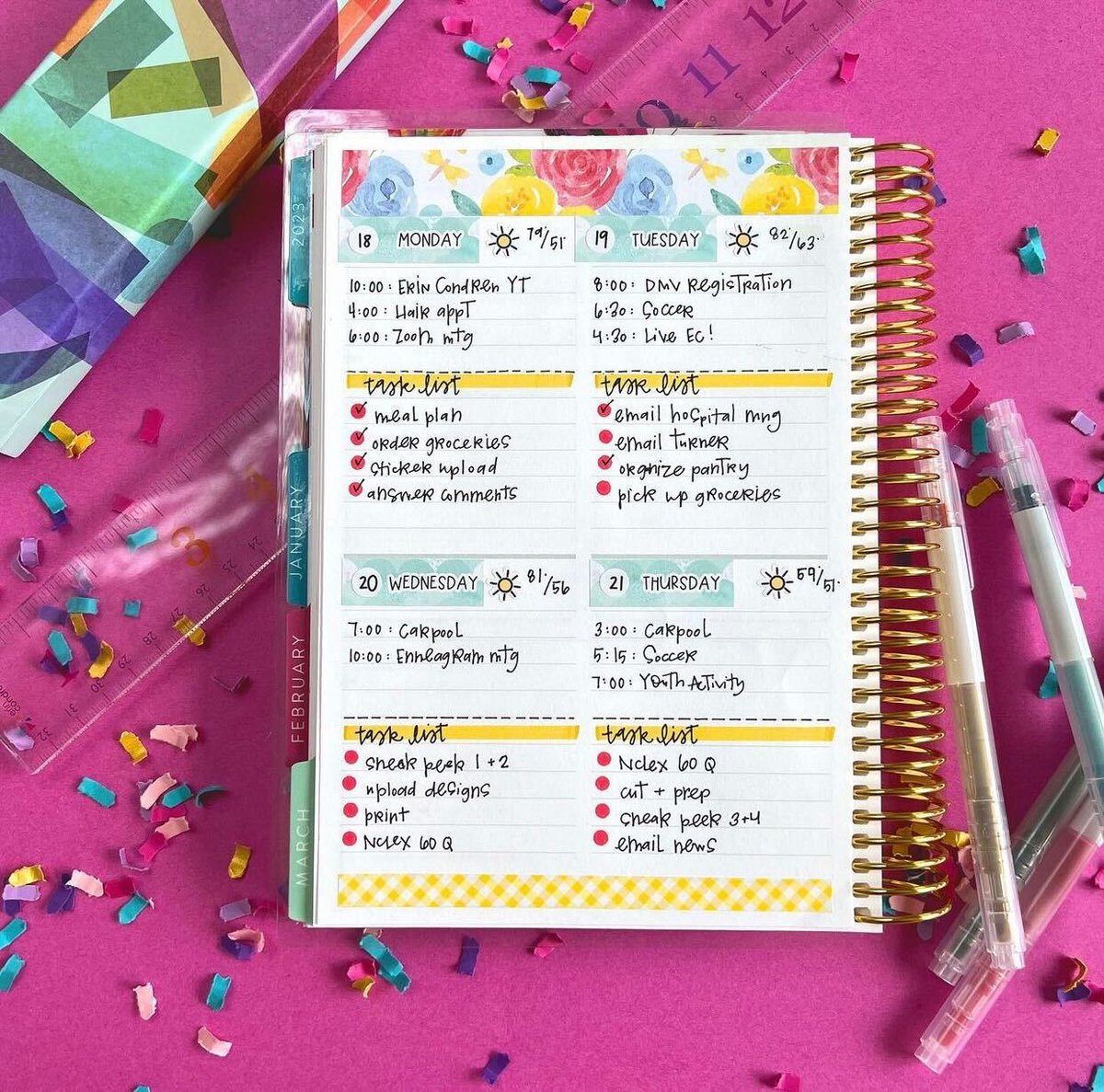 ErinCondren's tweet image. Getting folios at 20% off with a planner purchase makes us want to sprinkle confetti on our to-do list, too. ✨ Tell us below if you'll be picking up a new compact vertical layout like this one from @hancanplan 👇
