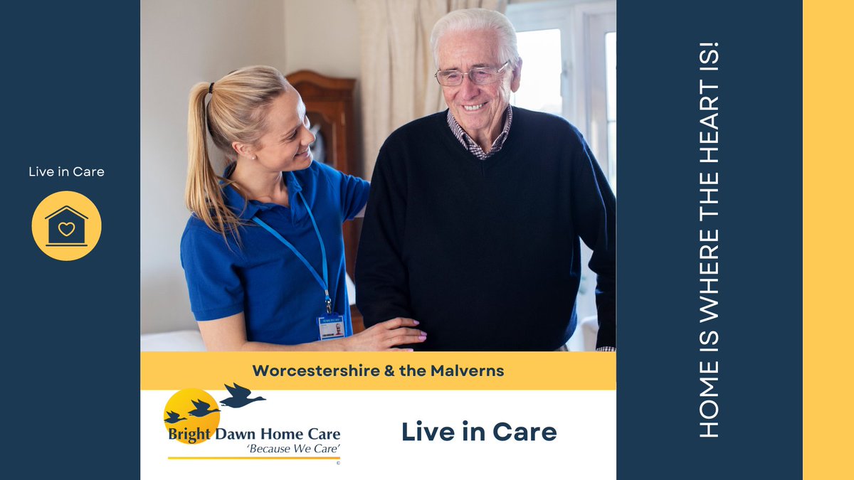 Bright Dawn Home Care offer live-in care services across the Midlands including Worcestershire. Our highly trained Care Assistants will enable you to continue to live independently in your own home and with your normal routine. 
Talk to us on 01905 953 800 #worcestershirehour