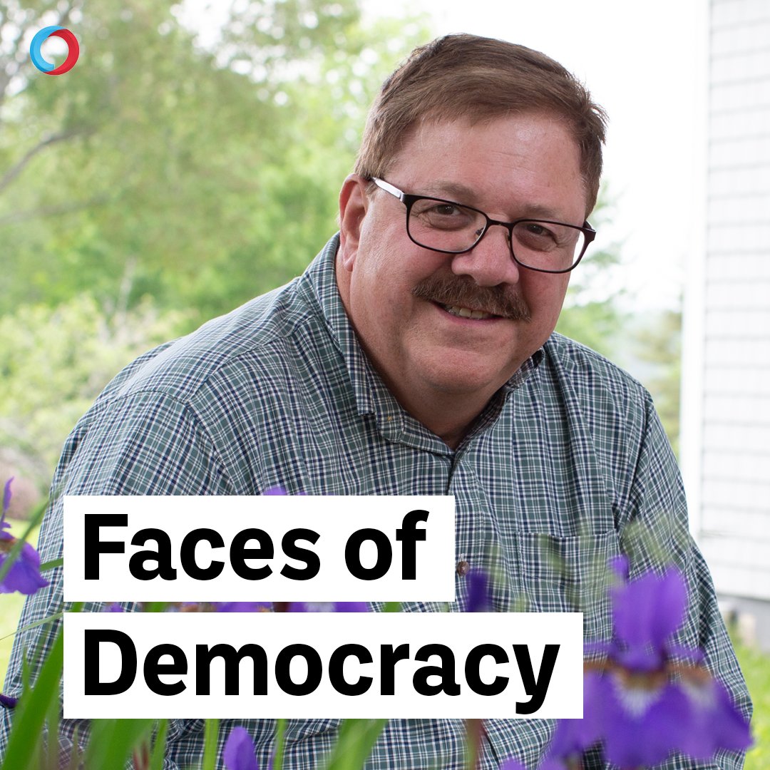 IssueOneReform's tweet image. This is Jim. He's a dad and a grandpa. He's also a secretary of state who faced threats just for doing his job and safeguarding our democracy. Now it's up to us to protect him and election workers across the country.
#FacesOfDemocracy @VermontSOS