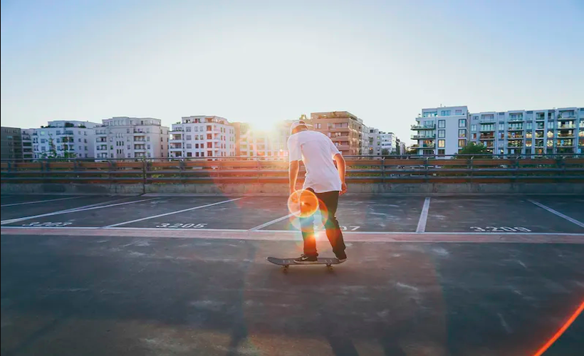Reductress's tweet photo. How to Dress Like a Skater Even Though You'd Cry If You Fell Down: https://t.co/oYRkyQ5stH https://t.co/d9vUCghjk1