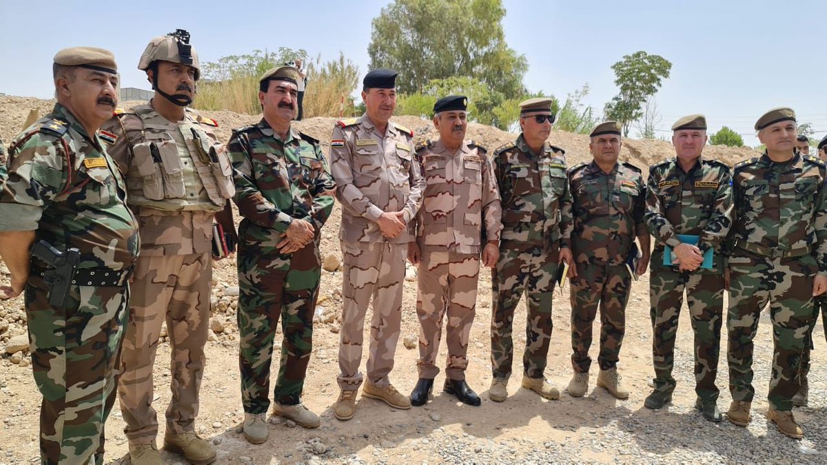 Ministry of Peshmerga (@krg_mope) on Twitter photo Today, a #ISF delegation from the Diyala Operations Command, visited the <a href="/KRG_MOPE/">Ministry of Peshmerga</a> 5th Infantry Brigade, to discuss the security situation in the area & the security gap & cooperation between the two sides. to eliminat the dangers of #ISIS terrorists in the area. Today, a #ISF delegation from the Diyala Operations Command, visited the <a href="/KRG_MOPE/">Ministry of Peshmerga</a> 5th Infantry Brigade, to discuss the security situation in the area & the security gap & cooperation between the two sides. to eliminat the dangers of #ISIS terrorists in the area.