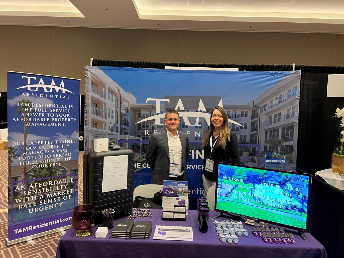 TAM_Residential's tweet photo. We are here at the Texas Affiliation of Affordable Housing Providers Texas Housing Conference!
Come see us at Booth 22 and don't forget to enter in a chance to win one of our amazing giveaway items!!
#TAMFAM #allintogethe #affordablehousing #22TXHC #txhousing #TAAHP https://t.co/fATA4nmj90
