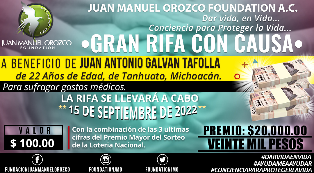 FoundationJMO's tweet photo. Les presentamos al joven Juan Antonio Galvan Tafolla de 22 años de edad originario de Tanhuato Michoacan que tuvo un accidente automovilístico y se encuentra gravemente en el hospital...
¿Cómo puedes ayudar a Juan Antonio Galvan Tafolla?
abre en link.
https://t.co/NCgCZetgdb https://t.co/LrmqqBpxor