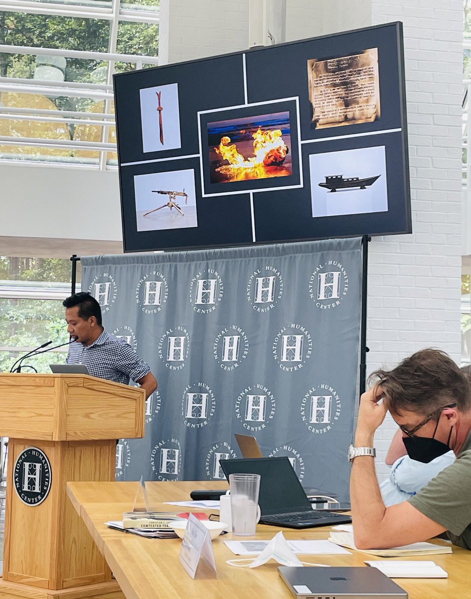 It’s the start of Week 2 of “Contested Territories” @NHCEducation; Ben Tran of Vanderbilt shared his thoughts on “Immolation, Internationalism, and the Politics of Art.” #humanities #geography