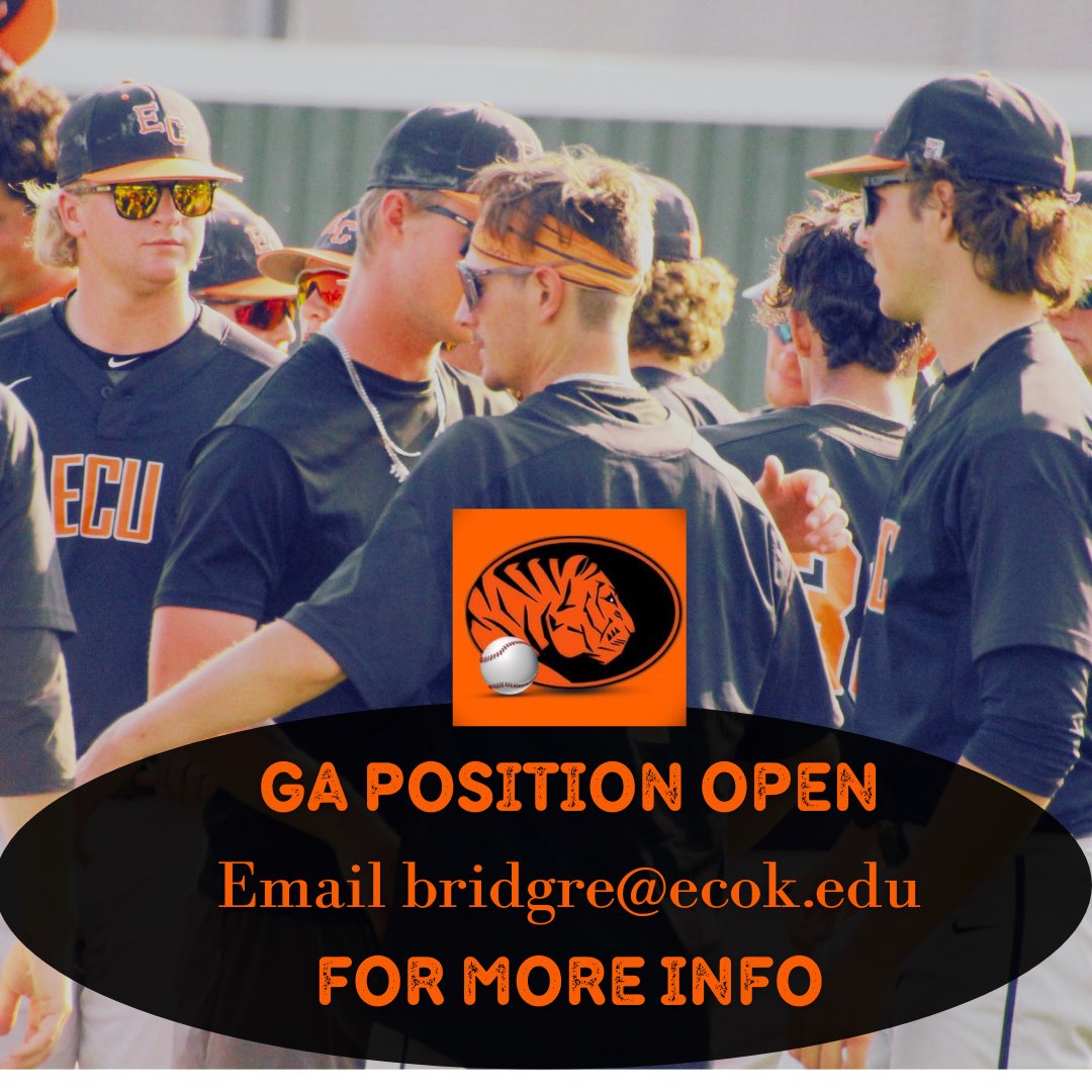 🟧Current ECU students🟧 This is a great opportunity for anyone who wants to work hard and be a part of the baseball program! Reach out at anytime as we are looking to fill this position for a hard working individual! Male &amp; Females can apply.